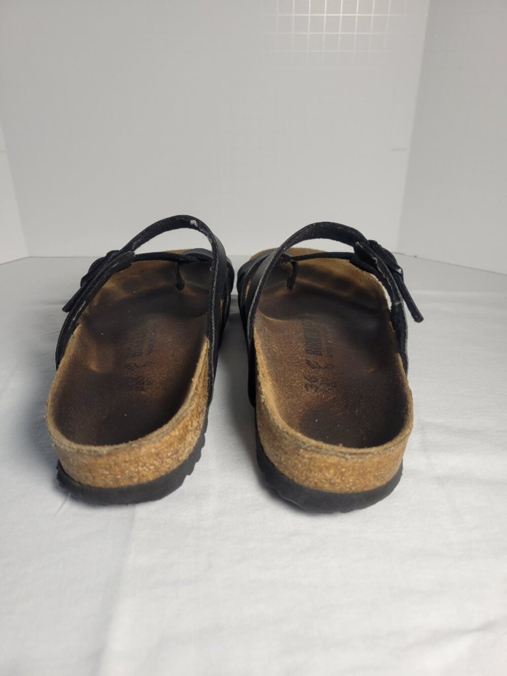 Birkenstock Mayari Black Birko Flor Toe Loop Sandals Women's 5-5.5 EU 36 - Picture 7 of 11